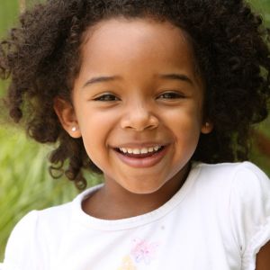 Children's Dental Hygiene treatment Young girl smiling