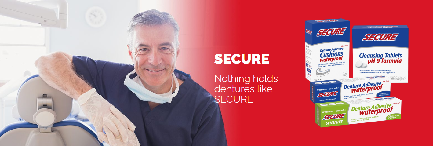 SECURE banner showing dentist-recommended it